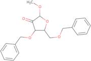 (2S,4R,5R)-2-Methoxy-4-phenylmethoxy-5-(phenylmethoxymethyl)oxolan-3-one