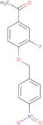 1-[3-Fluoro-4-(4-nitrobenzyloxy)phenyl]-1-ethanone