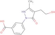 3-[4-(2-Hydroxyethyl)-3-methyl-5-oxo-2,5-dihydro-1H-pyrazol-1-yl]benzenecarboxylic acid