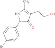 2-(4-Bromophenyl)-4-(2-hydroxyethyl)-5-methyl-1,2-dihydro-3H-pyrazol-3-one