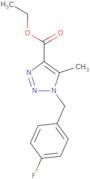 Ethyl 1-(4-fluorobenzyl)-5-methyl-1H-1,2,3-triazole-4-carboxylate