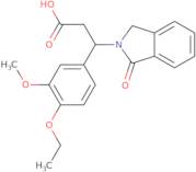 3-(4-Ethoxy-3-methoxyphenyl)-3-(1-oxo-1,3-dihydro-2H-isoindol-2-yl)propanoic acid