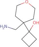 1-[4-(Aminomethyl)oxan-4-yl]cyclobutan-1-ol