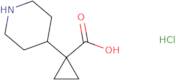 1-(Piperidin-4-yl)cyclopropane-1-carboxylic acid hydrochloride