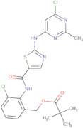 Des-6-[4-(2-hydroxyethyl)-1-piperazinyl]-6-chloro-o-pivalate dasatinib