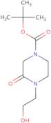 tert-Butyl 4-(2-hydroxyethyl)-3-oxopiperazine-1-carboxylate