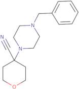 4-(4-Benzylpiperazin-1-yl)oxane-4-carbonitrile