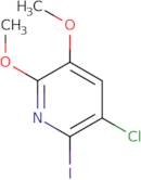 3-Chloro-2-iodo-5,6-dimethoxypyridine