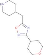 4-{[3-(Oxan-4-yl)-1,2,4-oxadiazol-5-yl]methyl}piperidine