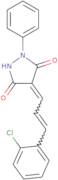 (E)-4-((E)-3-(2-Chlorophenyl)allylidene)-1-phenylpyrazolidine-3,5-dione