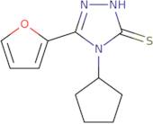 3H-1,2,4-Triazole-3-thione, 4-cyclopentyl-5-(2-furanyl)-2,4-dihydro-