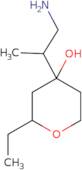 4-(1-Aminopropan-2-yl)-2-ethyloxan-4-ol