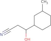 3-Hydroxy-3-(3-methylcyclohexyl)propanenitrile