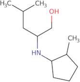 4-Methyl-2-[(2-methylcyclopentyl)amino]pentan-1-ol