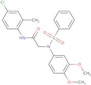 N-(4-Chloro-2-methylphenyl)-2-(N-(3,4-dimethoxy-phenyl)phenylsulfonamido)acetamide