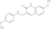 7-Methoxy-3-{[(4-methoxyphenyl)amino]methyl}quinolin-2(1H)-one