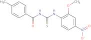 1-(2-methoxy-4-nitrophenyl)-3-(4-methylbenzoyl)thiourea