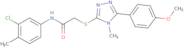 N-(3-Chloro-4-methylphenyl)-2-[[5-(4-methoxyphenyl)-4-methyl-1,2,4-triazol-3-yl]sulfanyl]acetamide