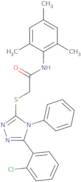 2-[5-(2-Chloro-phenyl)-4-phenyl-4H-[1,2,4]triazol-3-ylsulfanyl]-N-(2,4,6-trimethyl-phenyl)-acetami…