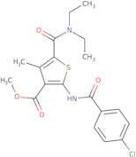 Methyl 2-(4-chlorobenzamido)-5-(diethylcarbamoyl)-4-methylthiophene-3-carboxylate