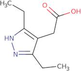 2-(3,5-Diethyl-1H-pyrazol-4-yl)acetic acid