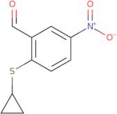 2-(Cyclopropylsulfanyl)-5-nitrobenzaldehyde