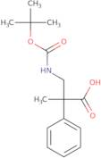 3-([(tert-Butoxy)carbonyl]amino)-2-methyl-2-phenylpropanoic acid