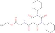 Ethyl 2-[(1,3-dicyclohexyl-2,4,6-trioxo-1,3-diazinane-5-carbonyl)amino]acetate