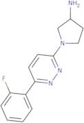 1-[6-(2-Fluorophenyl)pyridazin-3-yl]pyrrolidin-3-amine