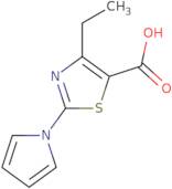 4-Ethyl-2-(1H-pyrrol-1-yl)-1,3-thiazole-5-carboxylic acid