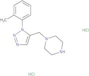 1-{[1-(2-Methylphenyl)-1H-1,2,3-triazol-5-yl]methyl}piperazine dihydrochloride