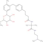 N-(1-((2-(Dimethylamino)ethyl)amino)-2-methyl-1-oxopropan-2-yl)-4-(4-(2-methyl-5-(3,4,5-trihydroxy…