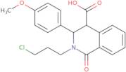 2-(3-Chloropropyl)-3-(4-methoxyphenyl)-1-oxo-1,2,3,4-tetrahydro-4-isoquinolinecarboxylic acid