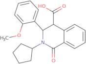 2-Cyclopentyl-3-(2-methoxyphenyl)-1-oxo-1,2,3,4-tetrahydro-4-isoquinolinecarboxylic acid