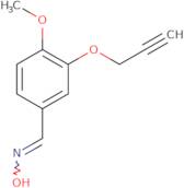 (E)-N-{[4-Methoxy-3-(prop-2-yn-1-yloxy)phenyl]methylidene}hydroxylamine