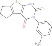 6-Mercapto-5-M-tolyl-1,2,3,5-tetrahydro-8-thia-5,7-diaza-cyclopenta[A]inden-4-one