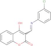 (3Z)-3-{[(3-Chlorophenyl)amino]methylidene}-3,4-dihydro-2H-1-benzopyran-2,4-dione