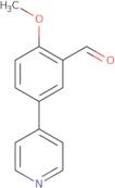 2-Methoxy-5-(pyridin-4-yl)benzaldehyde