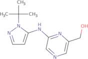 (-6-1(tert-butyl)-1H-pyrazol-5-yl)amino)pyrazin-2-yl)methanol