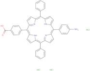 4-[15-(4-Aminophenyl)-10,20-diphenyl-21,23-dihydroporphyrin-5-yl]benzoic acid trihydrochloride