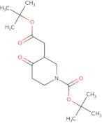 tert-Butyl 3-(2-(tert-butoxy)-2-oxoethyl)-4-oxopiperidine-1-carboxylate