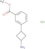 rac-Methyl 3-[(1R,3R)-3-aminocyclobutyl]benzoate hydrochloride