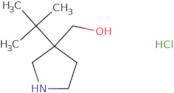 (3-tert-Butylpyrrolidin-3-yl)methanol hydrochloride