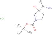tert-Butyl 3-(1-aminoethyl)-3-hydroxypyrrolidine-1-carboxylate hydrochloride