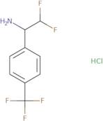 2,2-Difluoro-1-[4-(trifluoromethyl)phenyl]ethan-1-amine hydrochloride