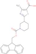 2-(1-{[(9H-Fluoren-9-yl)methoxy]carbonyl}piperidin-3-yl)-4-methyl-1,3-thiazole-5-carboxylic acid