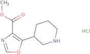 Methyl 5-(piperidin-3-yl)-1,3-oxazole-4-carboxylate hydrochloride