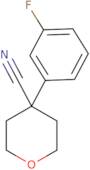 4-(3-Fluorophenyl)oxane-4-carbonitrile