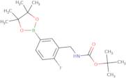 tert-Butyl N-{[2-fluoro-5-(tetramethyl-1,3,2-dioxaborolan-2-yl)phenyl]methyl}carbamate