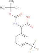 (2S)-2-[(2-Methylpropan-2-yl)oxycarbonylamino]-2-[3-(trifluoromethyl)phenyl]acetic acid